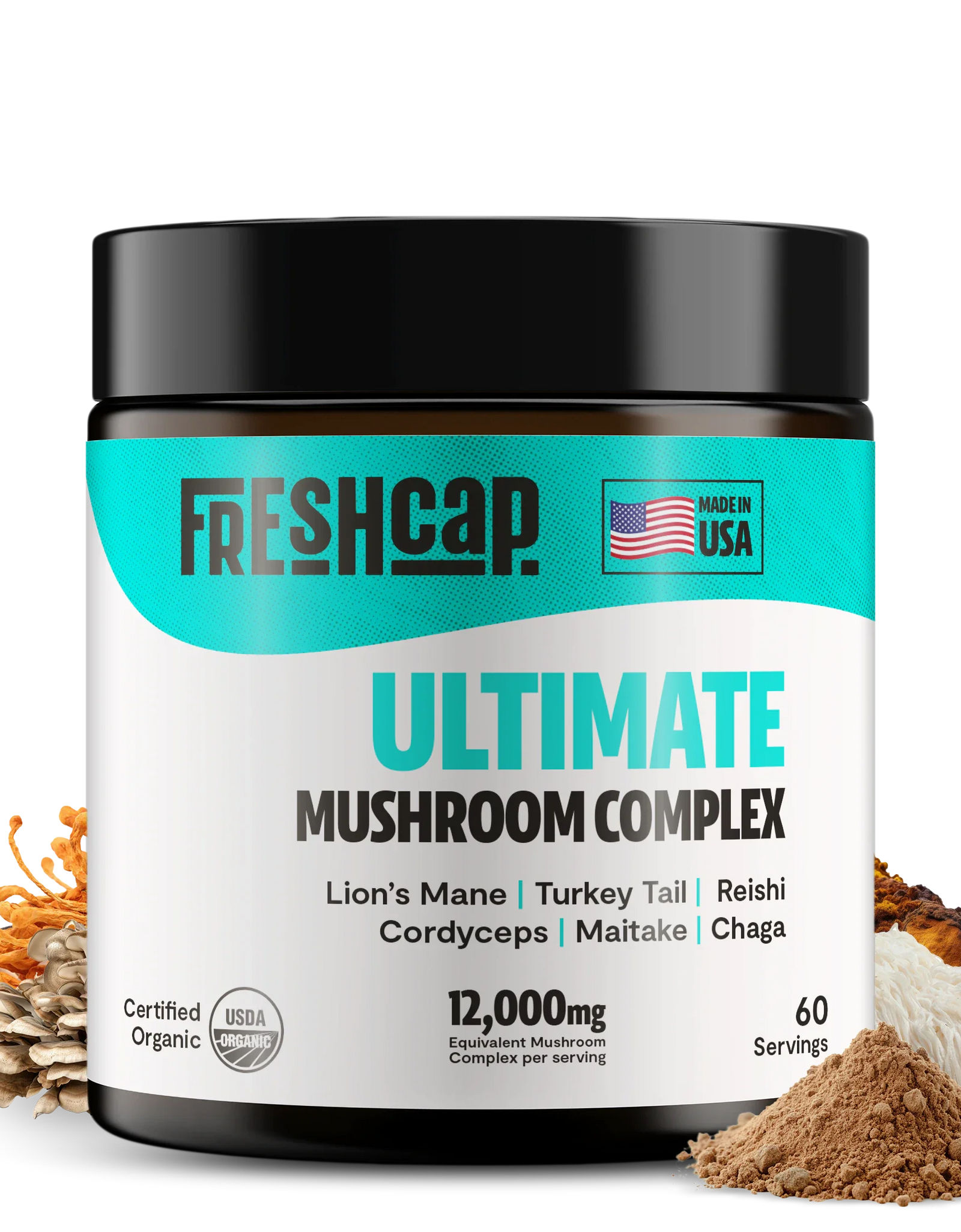 Organic Mushroom Extract Powder Blend