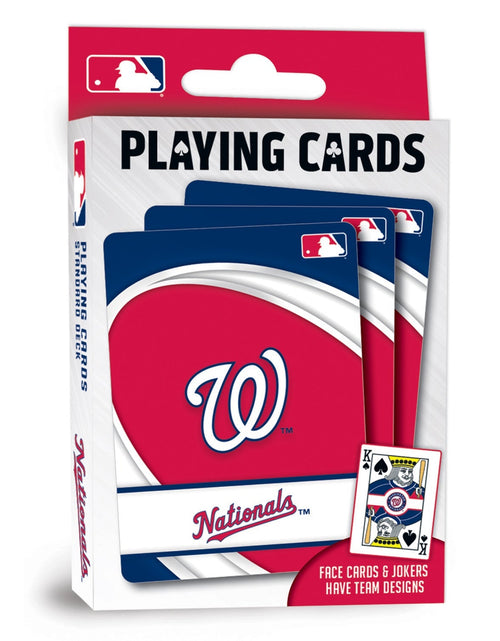 Load image into Gallery viewer, Washington Nationals Playing Cards - 54 Card Deck by MasterPieces Puzzle Company INC
