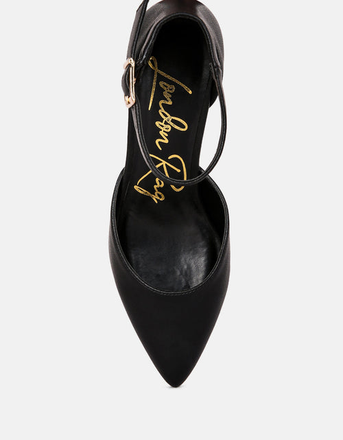 Load image into Gallery viewer, myla faux leather metallic sling heeled sandals by London Rag
