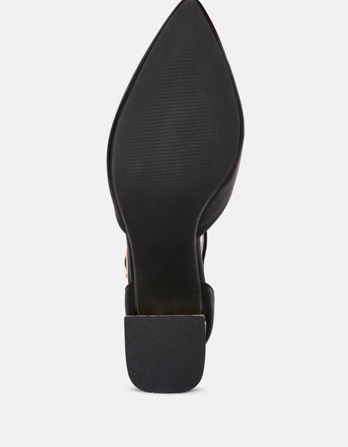 Load image into Gallery viewer, myla faux leather metallic sling heeled sandals by London Rag
