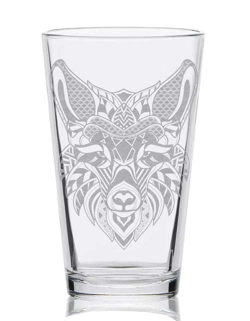 Load image into Gallery viewer, MYSTIC ANIMAL Pint Glasses by LumEngrave
