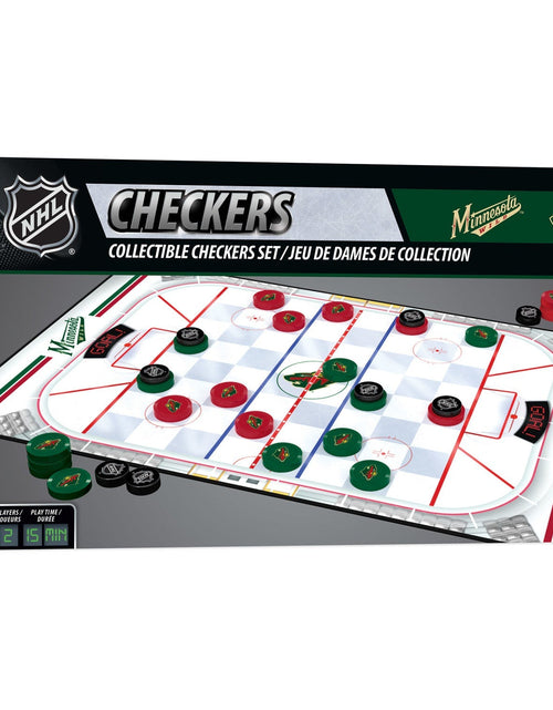 Load image into Gallery viewer, Minnesota Wild Checkers Board Game by MasterPieces Puzzle Company INC
