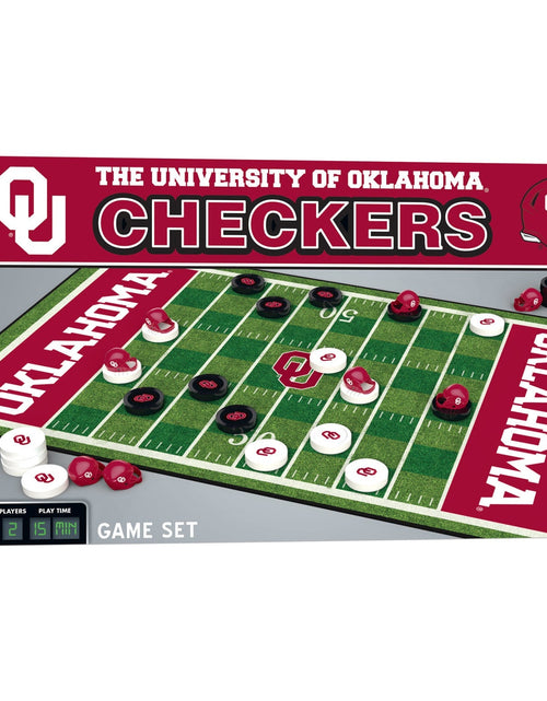 Load image into Gallery viewer, Oklahoma Sooners Checkers Board Game by MasterPieces Puzzle Company INC
