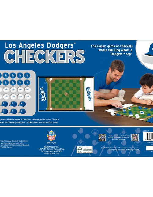 Load image into Gallery viewer, Los Angeles Dodgers Checkers Board Game by MasterPieces Puzzle Company INC
