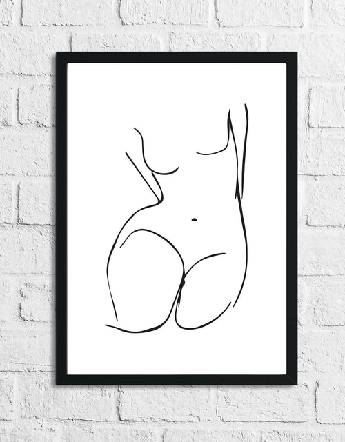Load image into Gallery viewer, Naked Body Fine Line Work Bedroom Home Bathroom Wall Decor Print by WinsterCreations™ Official Store
