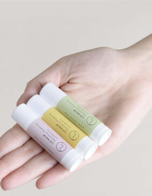 Load image into Gallery viewer, Lip Balm, Set of 3 Natural Unscented Lip Balms by Lizush
