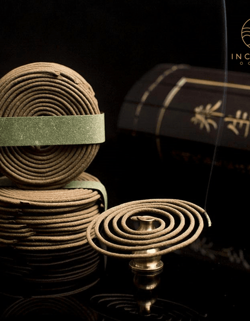 Load image into Gallery viewer, Natural Handmade Sandalwood Coils (48 box) by incenseocean
