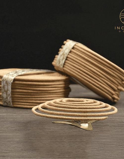 Load image into Gallery viewer, Natural Handmade Sandalwood Coils (48 box) by incenseocean
