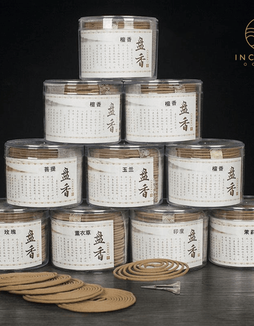 Load image into Gallery viewer, Natural Handmade Sandalwood Coils (48 box) by incenseocean
