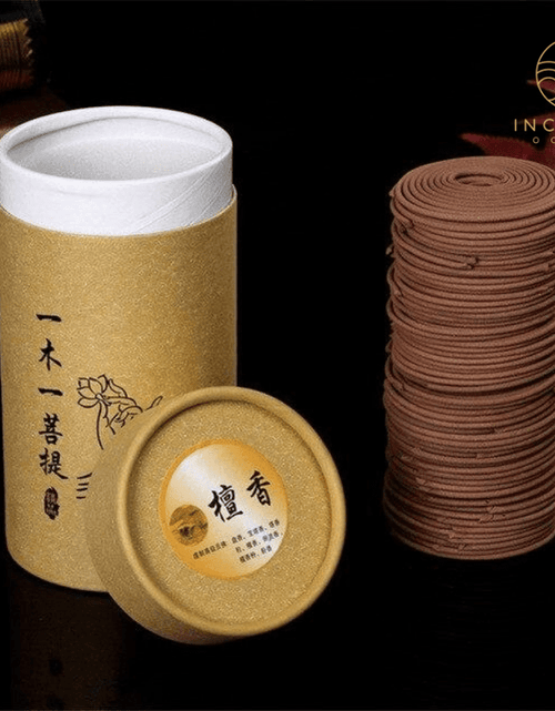 Load image into Gallery viewer, Natural Sandalwood Incense Coils (120 coils per package) by incenseocean
