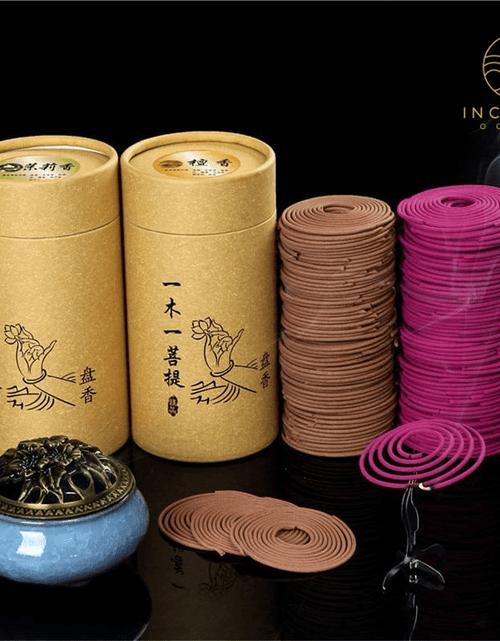Load image into Gallery viewer, Natural Sandalwood Incense Coils (120 coils per package) by incenseocean
