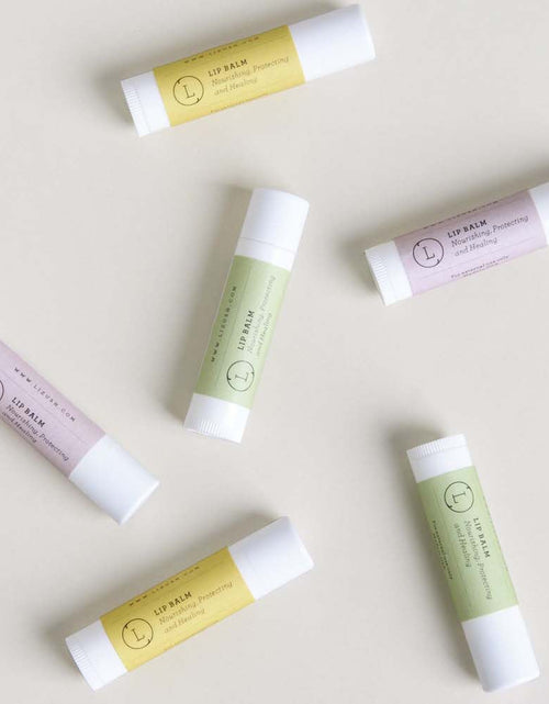Load image into Gallery viewer, Lip Balm, Set of 3 Natural Unscented Lip Balms by Lizush
