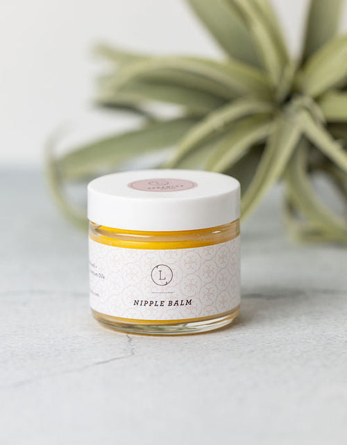 Load image into Gallery viewer, Natural Breastfeeding Nipple Balm, Vegan Nipple Salve by Lizush
