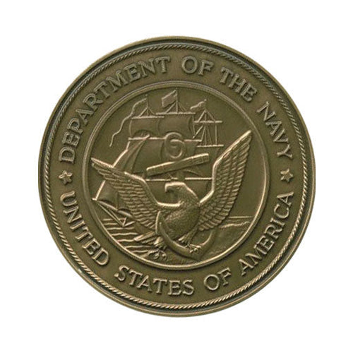 Load image into Gallery viewer, Navy Service Medallion, Brass Navy Medallion by The Military Gift Store
