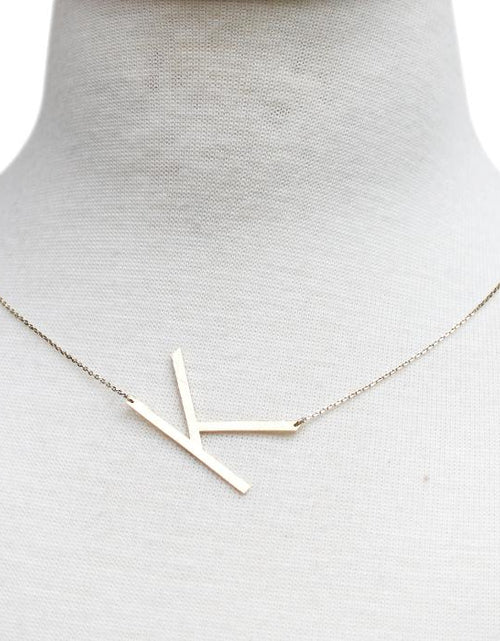 Load image into Gallery viewer, Monogram Collection Initial Necklace by Ellisonyoung.com
