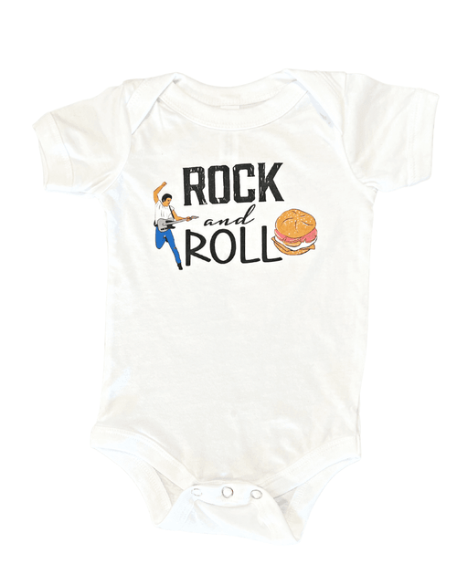 Load image into Gallery viewer, New Jersey Rock and Roll Onesie by Little Hometown
