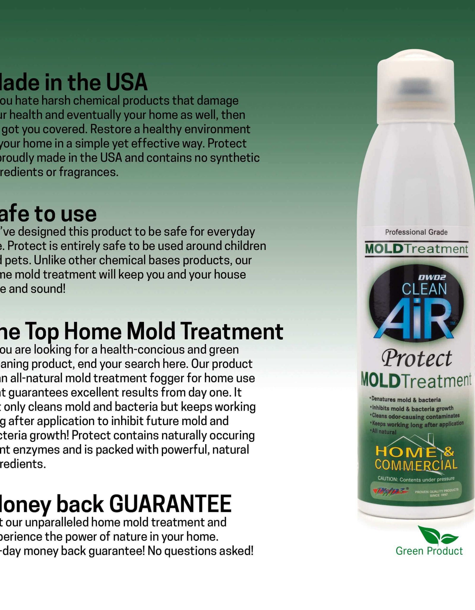 DWD2 Protect™ Home & Commercial Mold-Odor Treatment Plant-Based Malodor Remover Fogger by The DWD2 System, Inc.