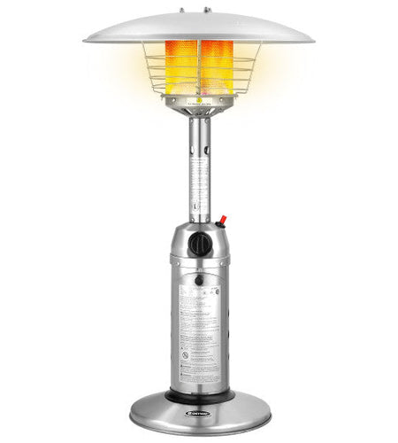 11 000BTU Portable Tabletop Patio Stainless Steel Standing Propane Heater