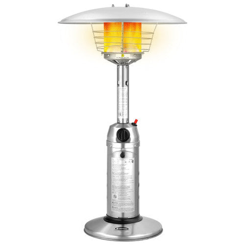 Load image into Gallery viewer, 11 000BTU Portable Tabletop Patio Stainless Steel Standing Propane Heater
