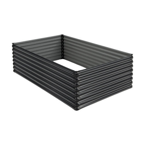 Load image into Gallery viewer, 71 Inch Galvanized Metal Raised Garden Bed for Garden Backyard-Dark Gray
