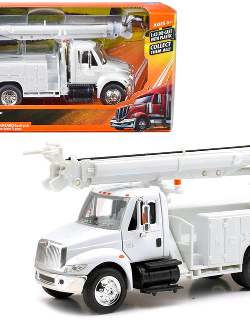 Load image into Gallery viewer, International 4200 Digger Service Truck White "Long Haul Trucker" Series 1/43 Diecast Model by New Ray
