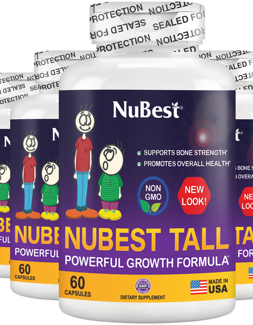 Load image into Gallery viewer, NuBest Tall, Powerful Growth for Kids &amp; Teens (5+), Non-Milk Drinkers, 60 Capsules by NuBest Nutrition®
