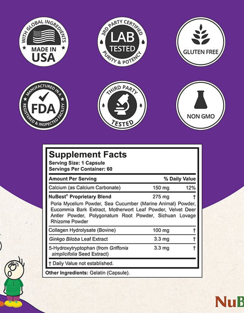Load image into Gallery viewer, NuBest Tall, Powerful Growth for Kids &amp; Teens (5+), Non-Milk Drinkers, 60 Capsules by NuBest Nutrition®
