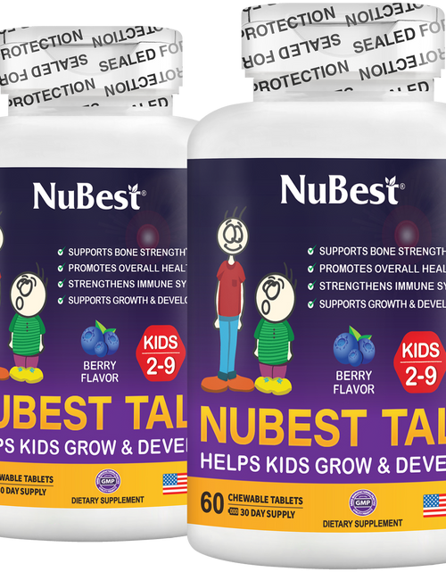 Load image into Gallery viewer, NuBest Tall Kids, Multivitamins, Berry Flavor, Ages 2-9, 60 Chewables by NuBest Nutrition®
