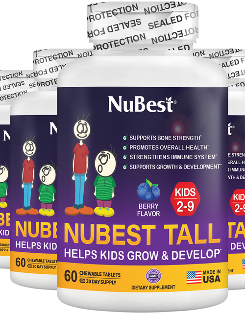 Load image into Gallery viewer, NuBest Tall Kids, Multivitamins, Berry Flavor, Ages 2-9, 60 Chewables by NuBest Nutrition®
