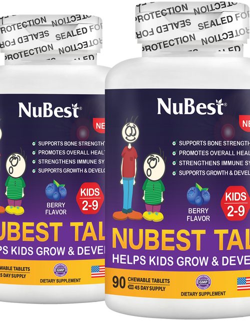 Load image into Gallery viewer, NuBest Tall Kids, Multivitamins, Berry Flavor, Ages 2-9, 90 Chewables by NuBest Nutrition®
