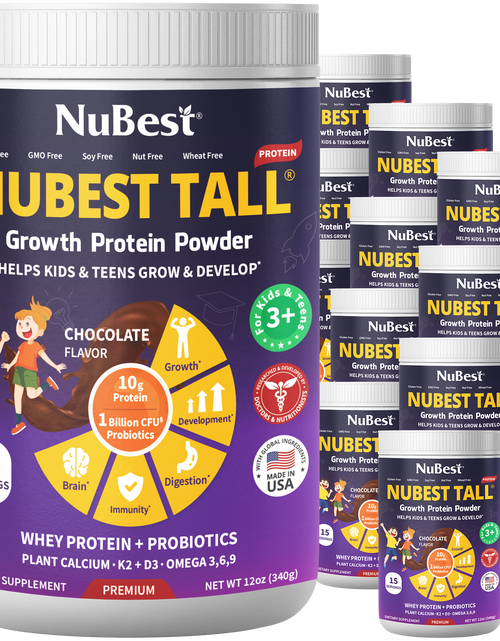 Load image into Gallery viewer, NuBest Tall Protein, Chocolate Shake, 15 servings by NuBest Nutrition®
