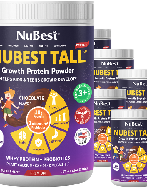 Load image into Gallery viewer, NuBest Tall Protein, Chocolate Shake, 15 servings by NuBest Nutrition®
