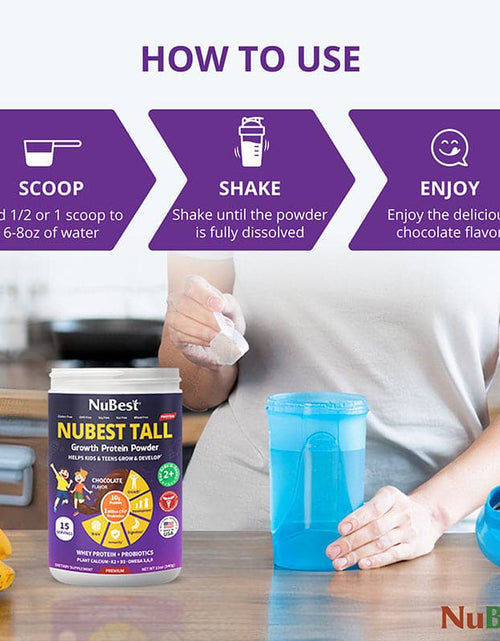 Load image into Gallery viewer, NuBest Tall Protein, Chocolate Shake, 15 servings by NuBest Nutrition®
