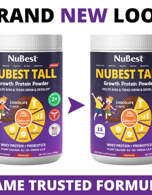Load image into Gallery viewer, NuBest Tall Protein, Chocolate Shake, 15 servings by NuBest Nutrition®
