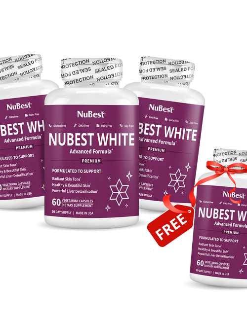 Load image into Gallery viewer, NuBest White, Skin Brightening Formula, 60 Vegan Capsules by NuBest Nutrition®
