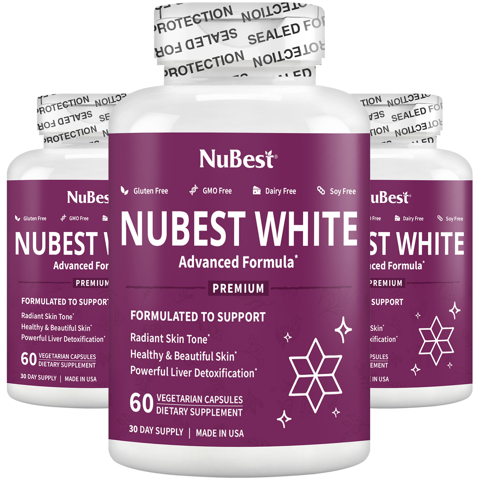 NuBest White, Skin Brightening Formula, 60 Vegan Capsules by NuBest Nutrition®
