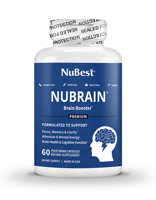 Load image into Gallery viewer, NuBest, NuBrain, Brain Booster, 60 Vegetarian Capsules by NuBest Nutrition®
