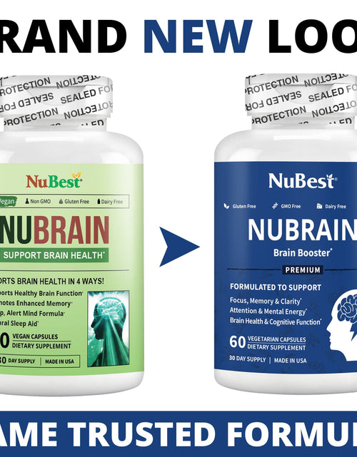 Load image into Gallery viewer, NuBest, NuBrain, Brain Booster, 60 Vegetarian Capsules by NuBest Nutrition®
