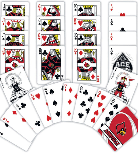 Louisville Cardinals Playing Cards - 54 Card Deck by MasterPieces Puzzle Company INC