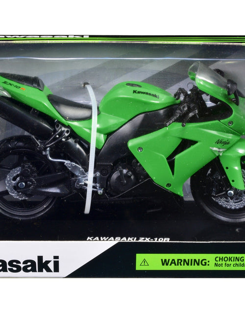 Load image into Gallery viewer, Kawasaki ZX-10R Ninja Motorcycle Green 1/12 Diecast Model by New Ray
