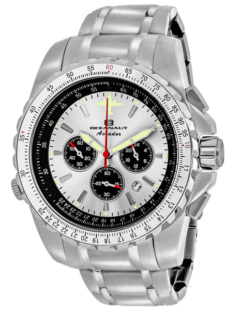 Load image into Gallery viewer, Oceanaut Men's Aviador Pilot Silver Dial Watch - OC0110 by Balec Group
