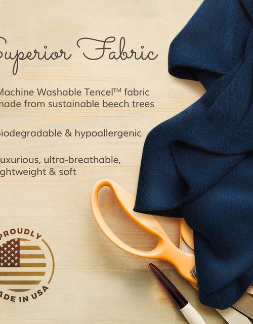 Load image into Gallery viewer, Odyssey Travel Pillow in Navy Blue by HappyLuxe
