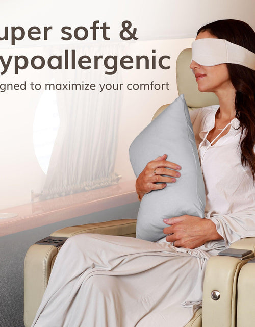 Load image into Gallery viewer, Odyssey Travel Pillow in Silver Gray by HappyLuxe
