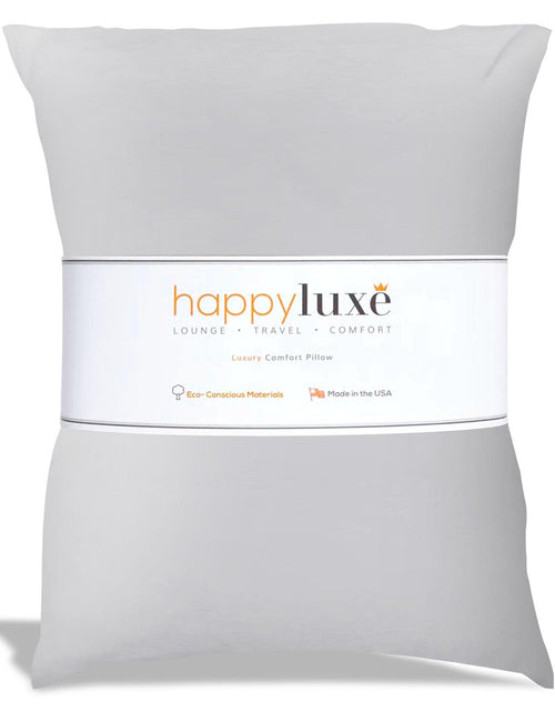 Load image into Gallery viewer, Odyssey Travel Pillow in Silver Gray by HappyLuxe
