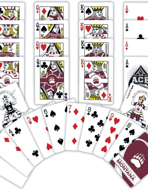 Load image into Gallery viewer, Montana Grizzlies Playing Cards - 54 Card Deck by MasterPieces Puzzle Company INC

