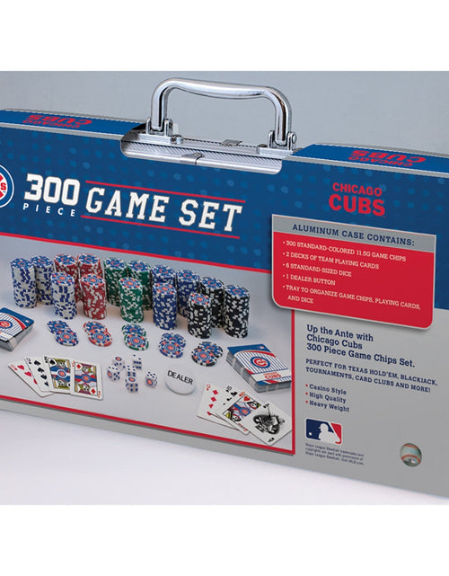 Load image into Gallery viewer, Chicago Cubs 300 Piece Poker Set by MasterPieces Puzzle Company INC
