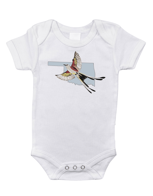 Load image into Gallery viewer, Oklahoma Scissortail Baby Onesie by Little Hometown
