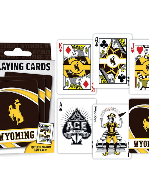 Load image into Gallery viewer, Wyoming Cowboys Playing Cards - 54 Card Deck by MasterPieces Puzzle Company INC
