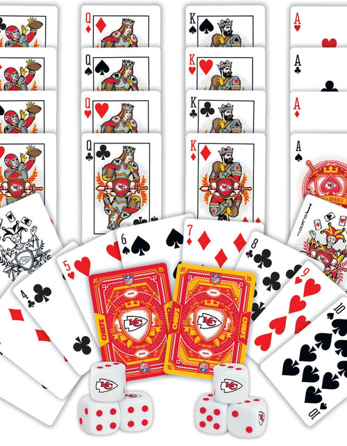Load image into Gallery viewer, Kansas City Chiefs - 2-Pack Playing Cards &amp; Dice Set by MasterPieces Puzzle Company INC
