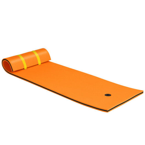 Load image into Gallery viewer, 3-layer Tear-resistant Relaxing Foam Floating Pad-Orange
